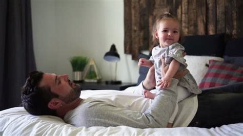 step daughter pov|Loving father and cute daughter playing in bed